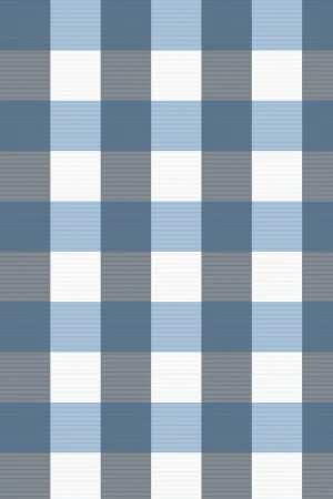 A Mistletoe : Blue Tartan Pattern