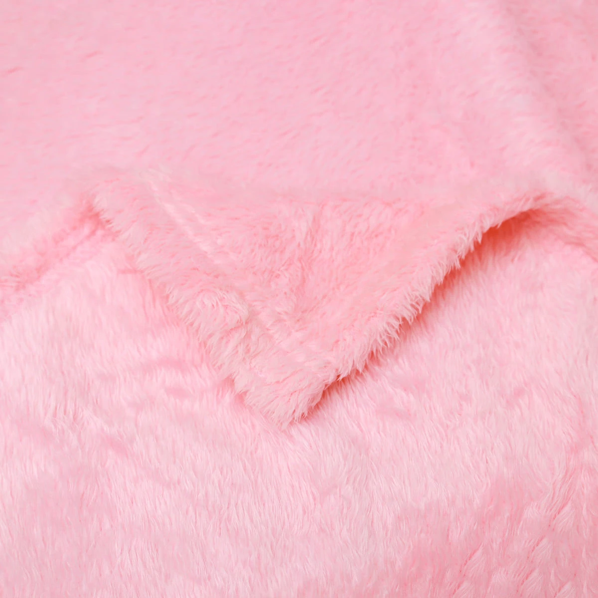 Blankar 3D Embroidery Heart Shape Plush Tote Bag Blanket (Pink)