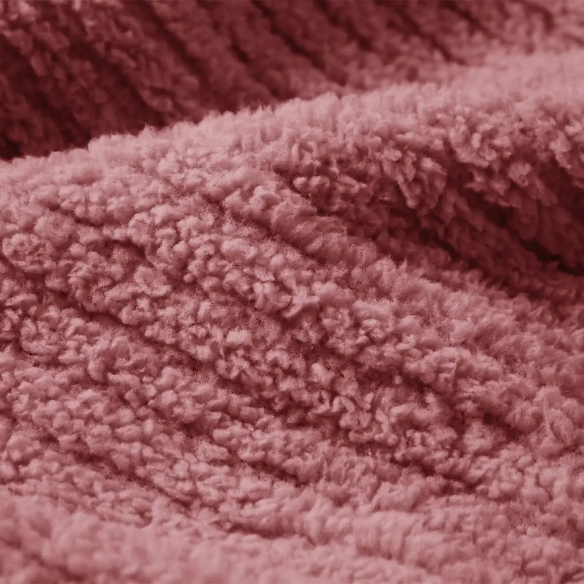 Fino Plush Blanket | Bold Striped Textured | Pink