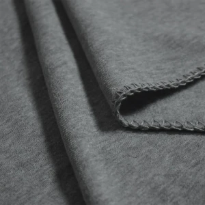 No-Dye Melange Fleece Blanket | Single-Sided Brushed | Classic Grey Shade